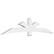 Ekena Millwork Davenport Architectural Grade PVC Gable Bracket, 108"W x 22 1/2"H x 4"D x 6"F, 5/12 Pitch GBP108X23X0406DAV00 - alternate 1